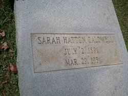 Sarah May <I>Hatton</I> Caldwell 