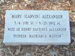 Mary <I>Garvin</I> Alexander 