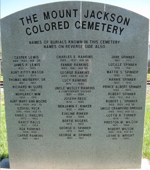 Mount Jackson Colored Cemetery