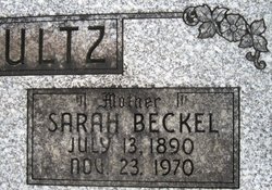 Sarah <I>Beckel</I> Schultz 