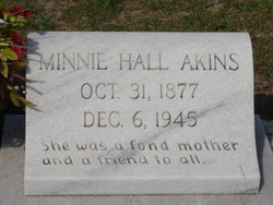 Minnie <I>Hall</I> Akins 