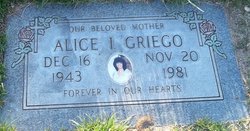 Alice I Griego 