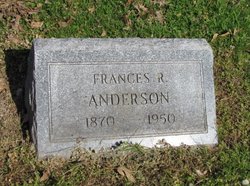 Frances Rosamond <I>Shelton</I> Anderson 