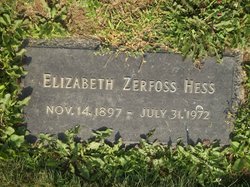 Elizabeth <I>Zerfoss</I> Hess 