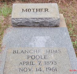 Blanche <I>Mims</I> Poole 