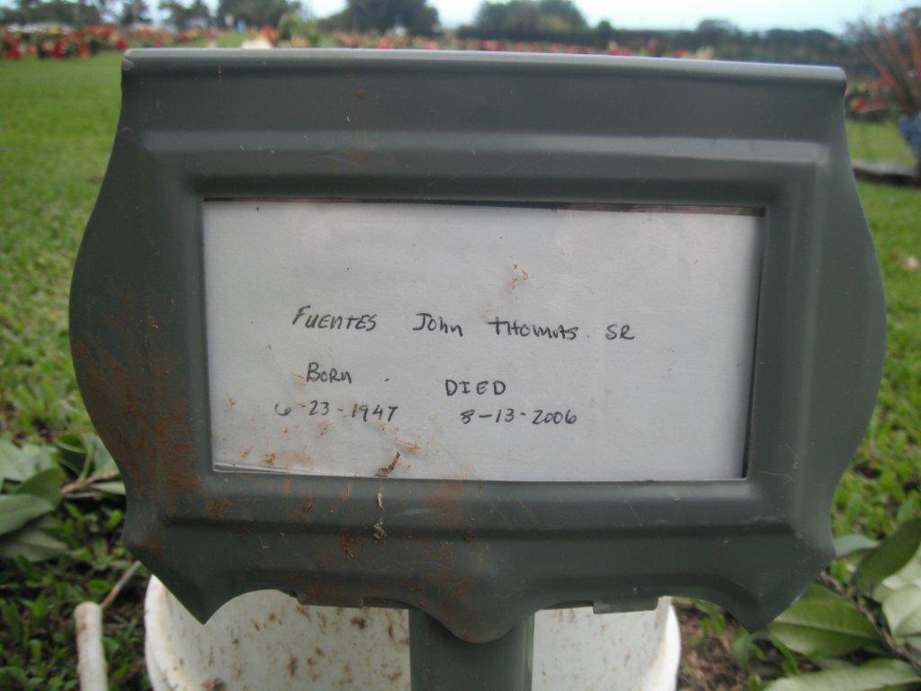 John Thomas Fuentes Sr. (1947-2006)
