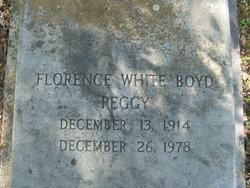 Peggy Florence Eugenia <I>White</I> Boyd 
