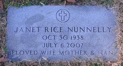 Janet <I>Rice</I> Nunnelly 