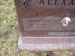 Barbara Faye Alexander 
