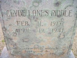 Clyde Lones Riddle 