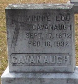 Minnie Lou <I>Magee</I> Cavanaugh 