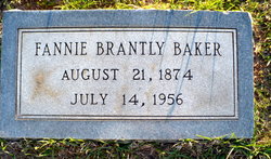 Fannie Catherine <I>Brantly</I> Baker 
