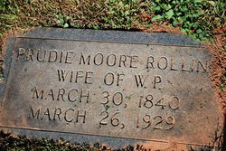 Prudence “Prudie” <I>Moore</I> Rollins 
