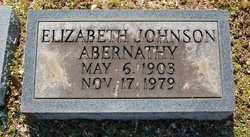 Elizabeth <I>Johnson</I> Abernathy 