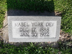 Mabel <I>York</I> Dey 