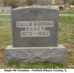 Caroline M. “Callie” <I>Borah</I> Baker 