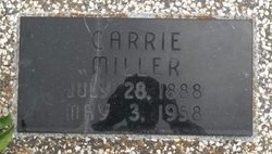 Artie Caroline “Carrie” <I>Merrick</I> Miller 