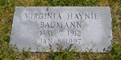 Virginia <I>Haynie</I> Baumann 