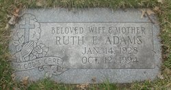 Mrs Ruth Eleanor <I>Schillinger</I> Adams 