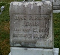 Jane <I>Parker</I> Adams 