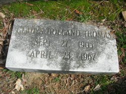 Gladys <I>Holland</I> Thomas 