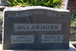 Martha “Mattie” <I>McLawhorn</I> McLawhorn 