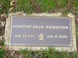 Dorothy Jean “Billie” <I>Mayberry</I> Hackedorn 