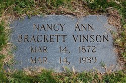 Nancy Ann <I>Brackett</I> Vinson 