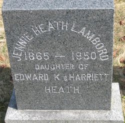 Jennie <I>Heath</I> Lombard 