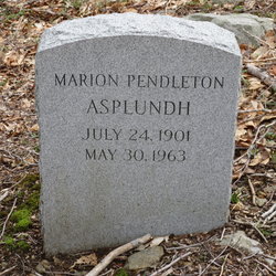Marion Eunice Childs <I>Pendleton</I> Asplundh 