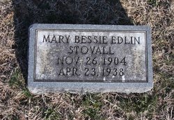 Mary Bessie <I>Edlin</I> Stovall 