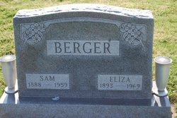 Elizabeth “Eliza” <I>Bassler</I> Berger 