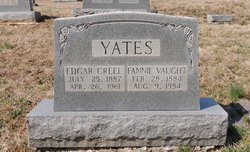 Fannie <I>Vaught</I> Yates 
