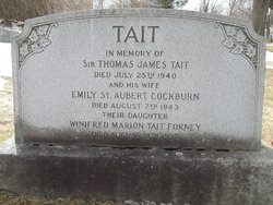 Lady Emily St Aubert <I>Cockburn</I> Tait 