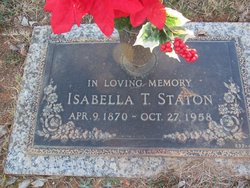 Isabella T. <I>Staton</I> Staton 