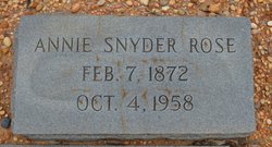 Annie Snyder Rose 