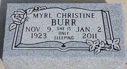 Myrl Christine <I>Hyslope</I> Burr 