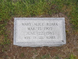 Mary Alice <I>Jaggers</I> Roark 