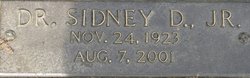 Dr Sidney D. “Sid” Jones Jr.