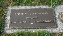 Rosemarie Jane <I>Hagerman</I> Bowman 