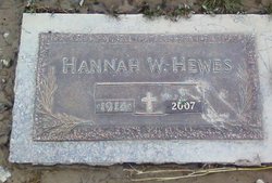 Hannah <I>Worthington</I> Hewes 