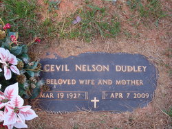 Cevil Elizabeth <I>Nelson</I> Dudley 