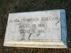 Agnes <I>Thompson</I> Johnson 