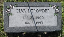 Elva I. <I>Cheek</I> Crowder 