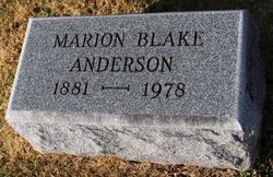Marion <I>Blake</I> Anderson 