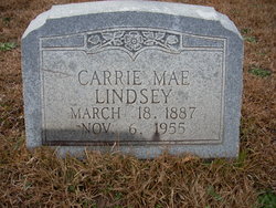 Carrie May <I>Cadenhead</I> Lindsey 
