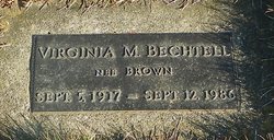 Virginia M <I>Brown</I> Bechtell 
