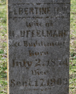 Albertine Henriette Wilhemine <I>Buddemeyer</I> Uffelmann 