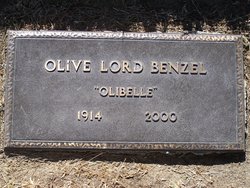 Olive Isabelle <I>Lord</I> Benzel 