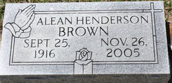 Alean <I>Henderson</I> Brown 